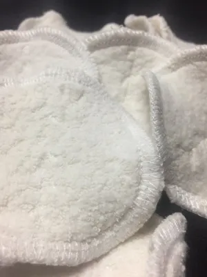 MamaBear Natural Cotton Sherpa Rounds, Reusable Cotton Balls, Facial Rounds - Baker's Dozen