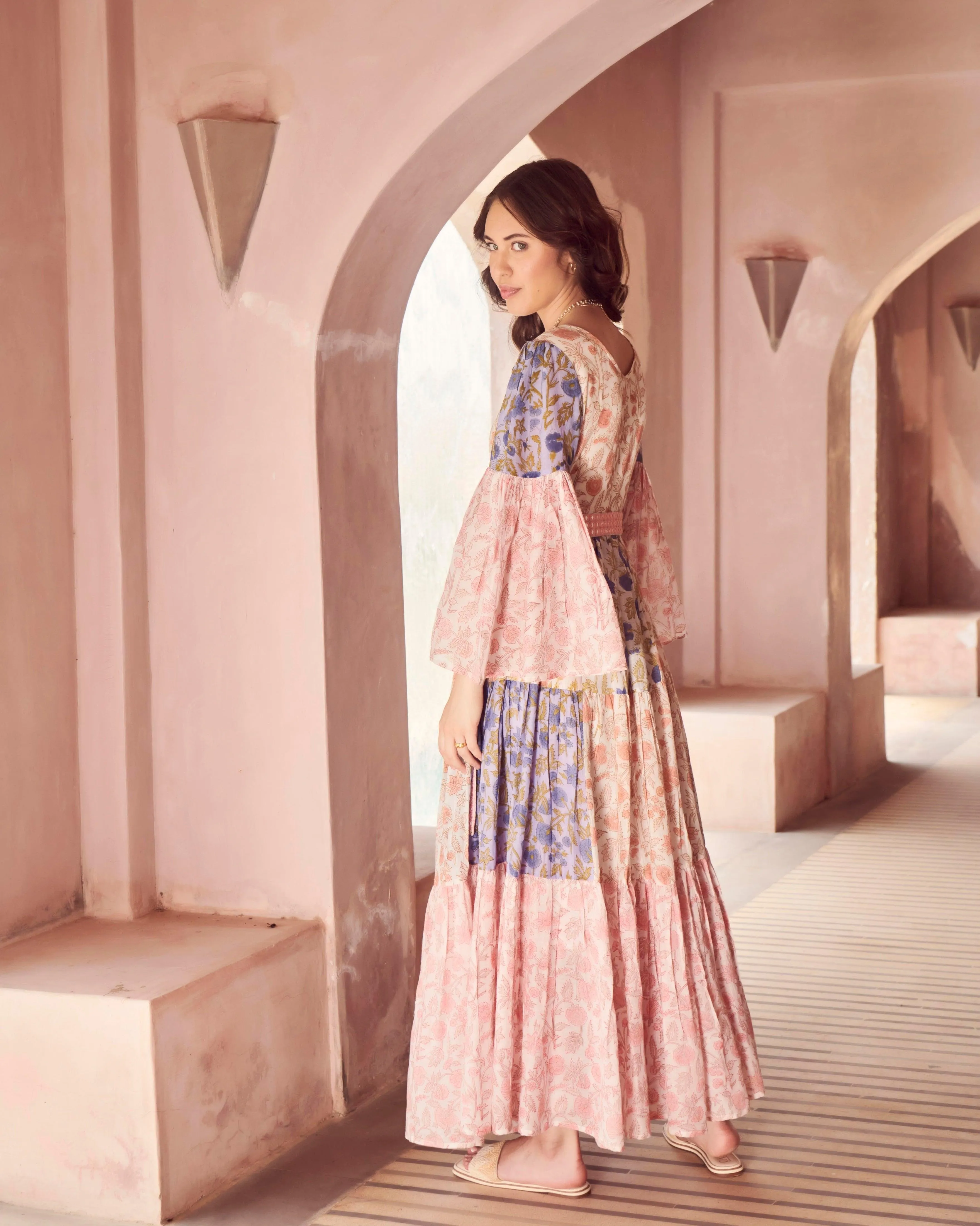 Marigold Patchwork Dress