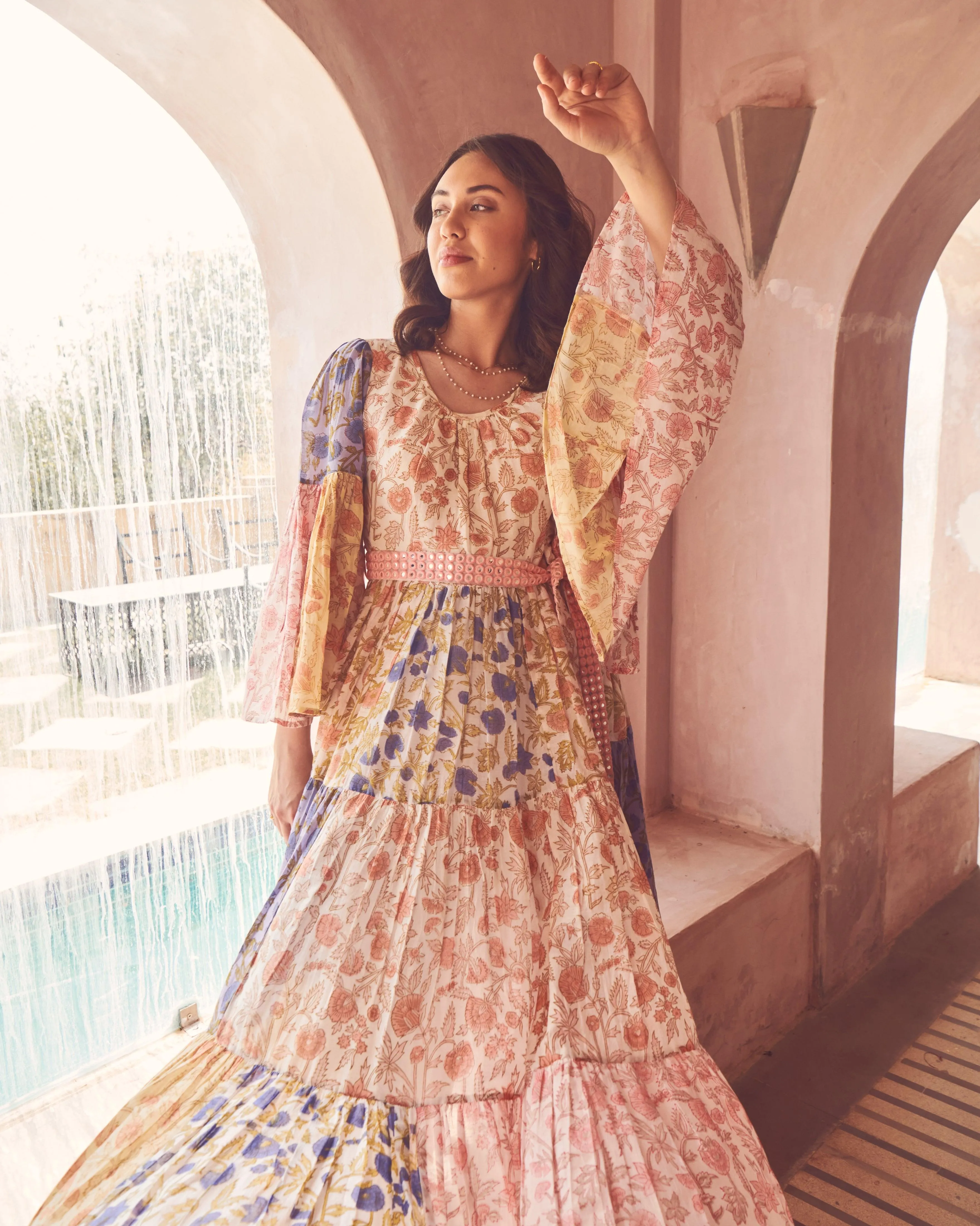 Marigold Patchwork Dress