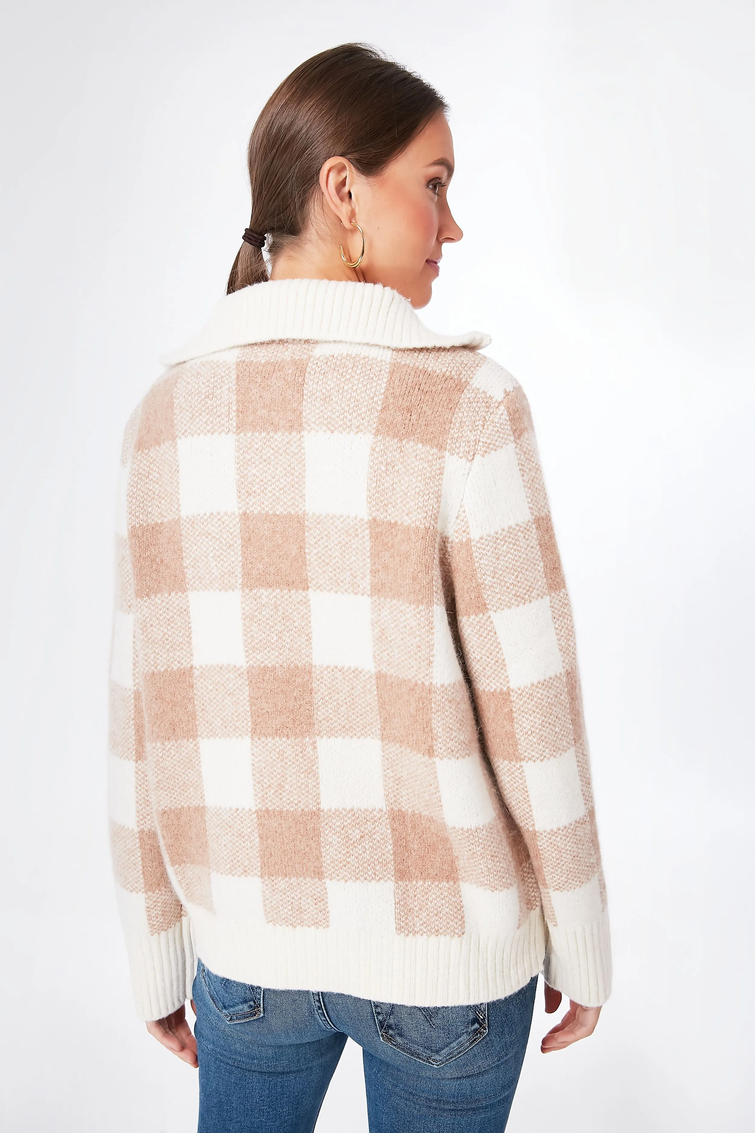 Meadow Buffalo Check Saturday Pullover Sweater