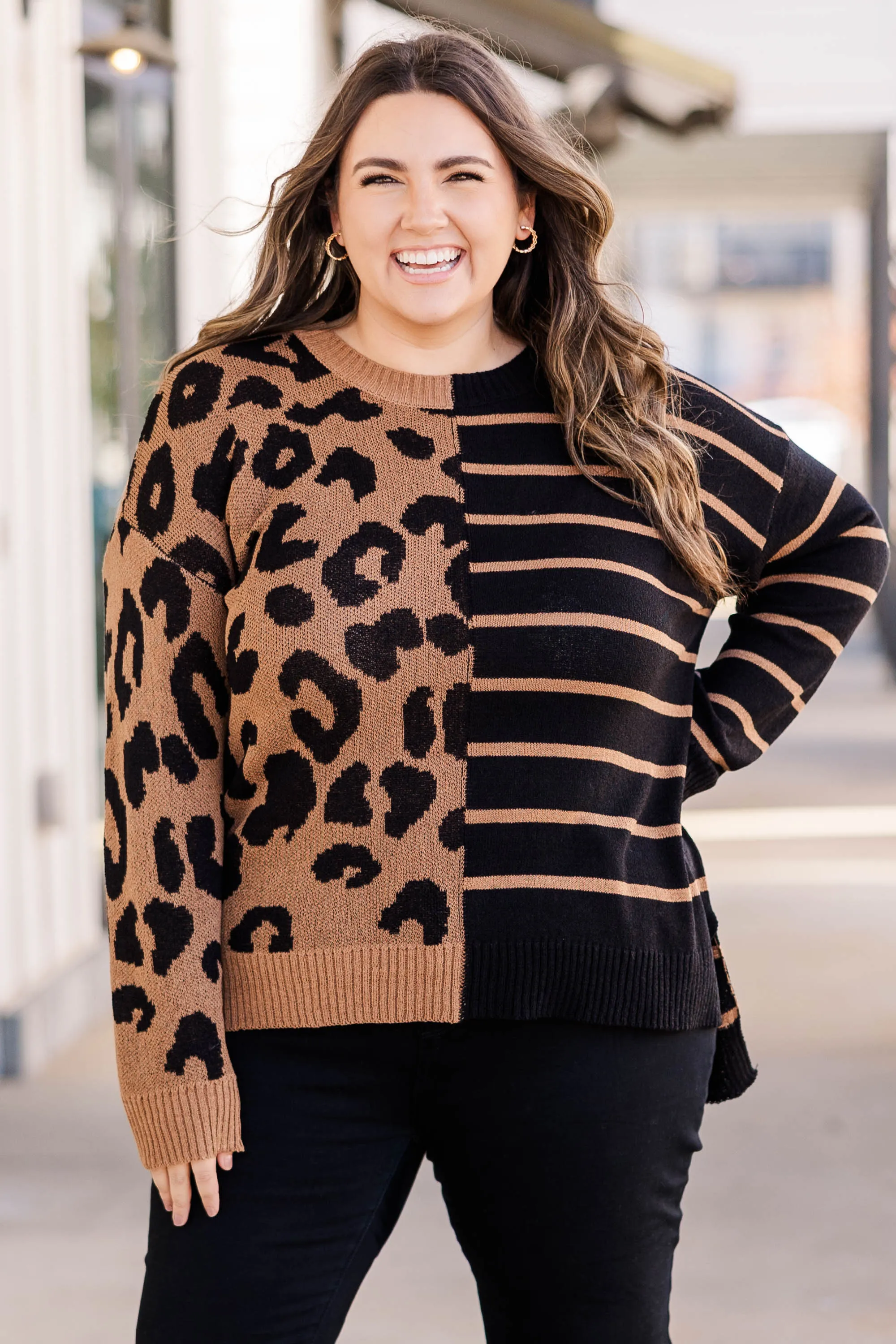 Perfect Balance Top, Brown