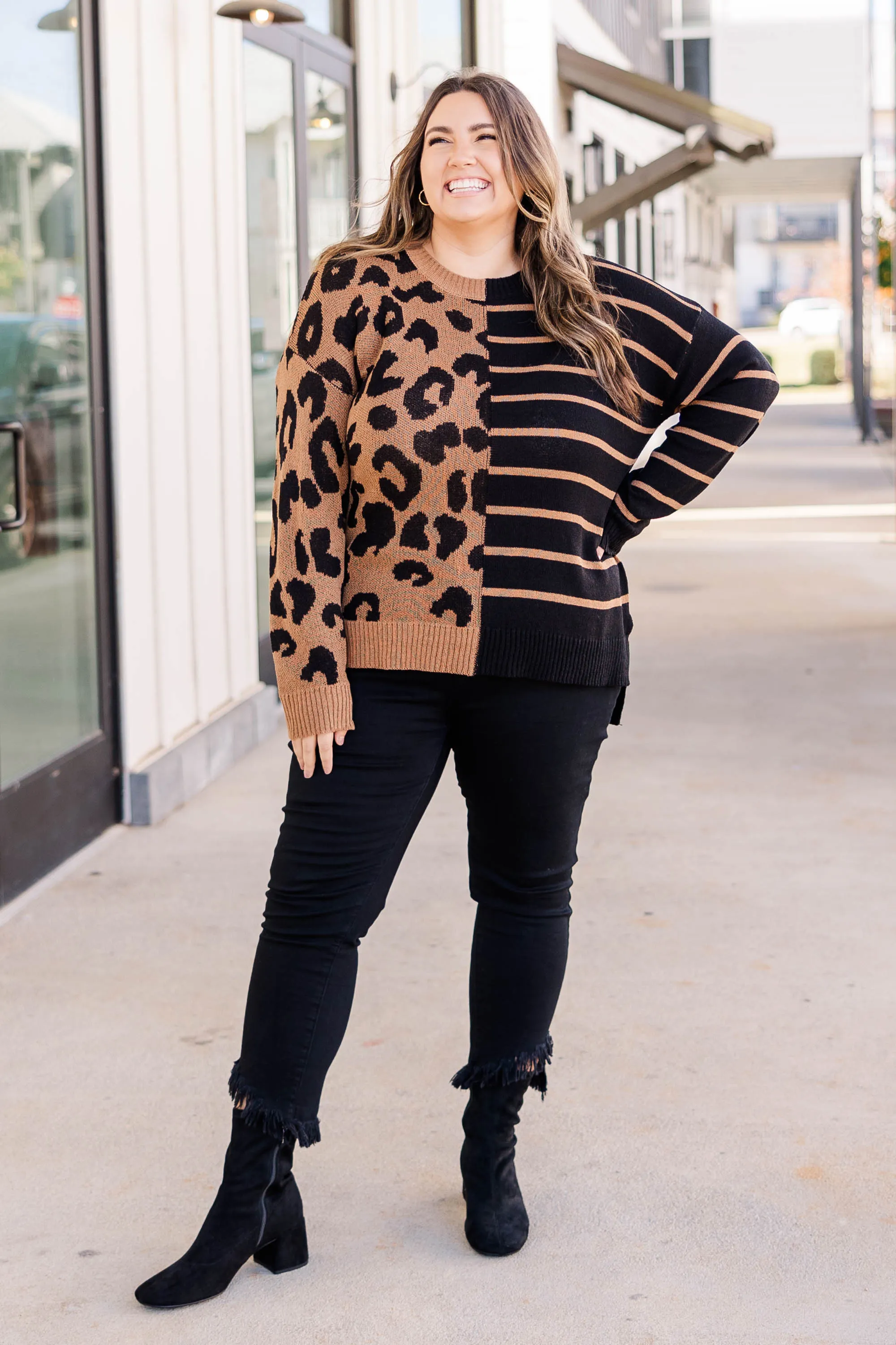 Perfect Balance Top, Brown