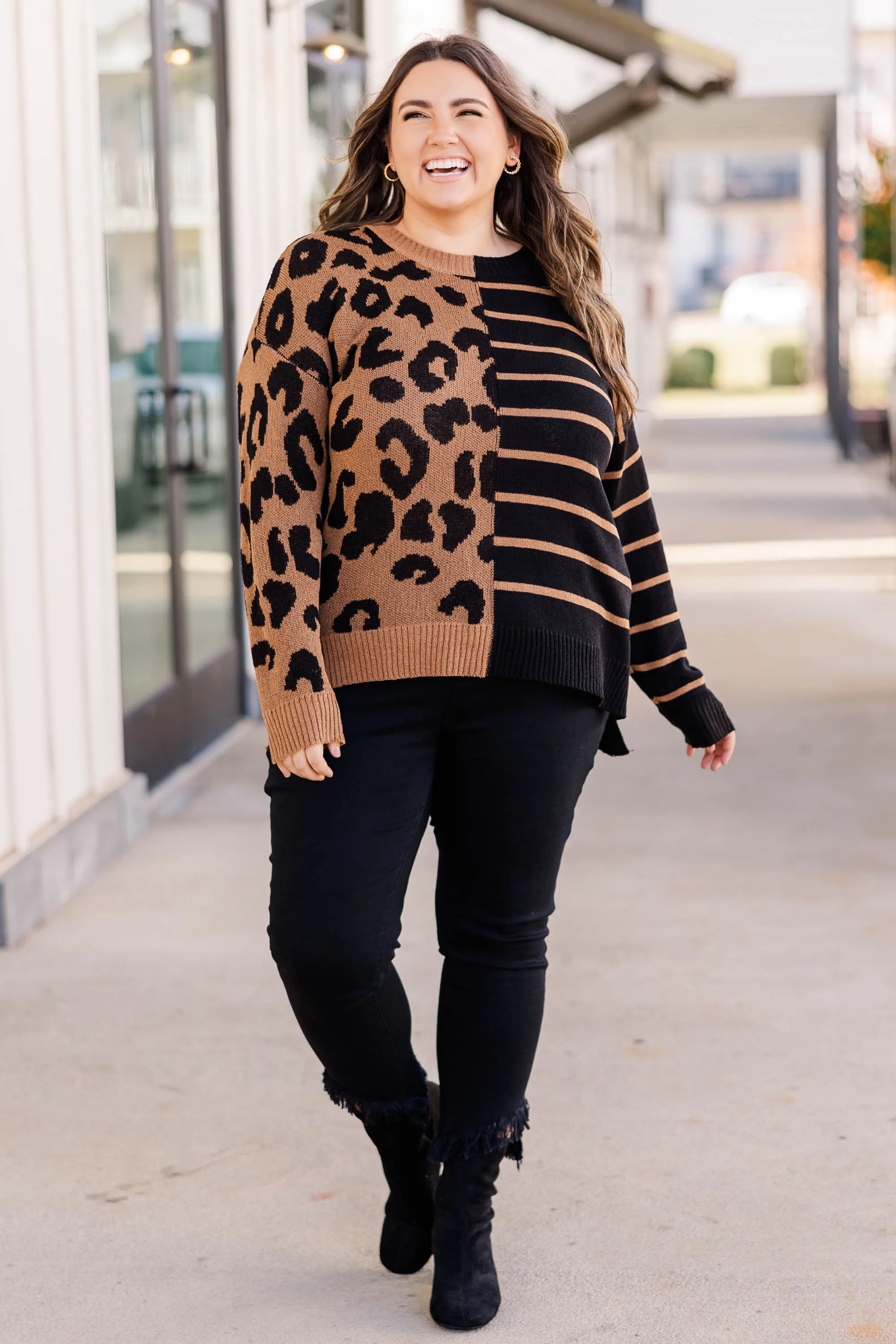 Perfect Balance Top, Brown