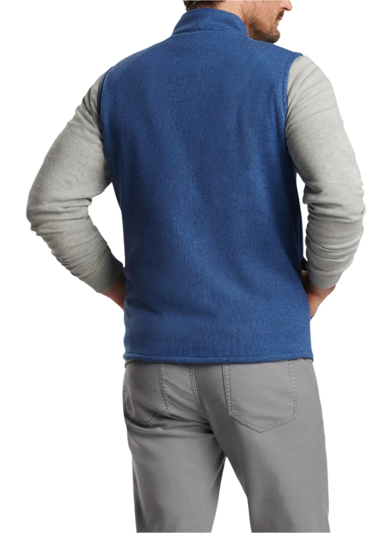 Peter Millar - Men's Crown Sweater Fleece Vest - Ocean Blue
