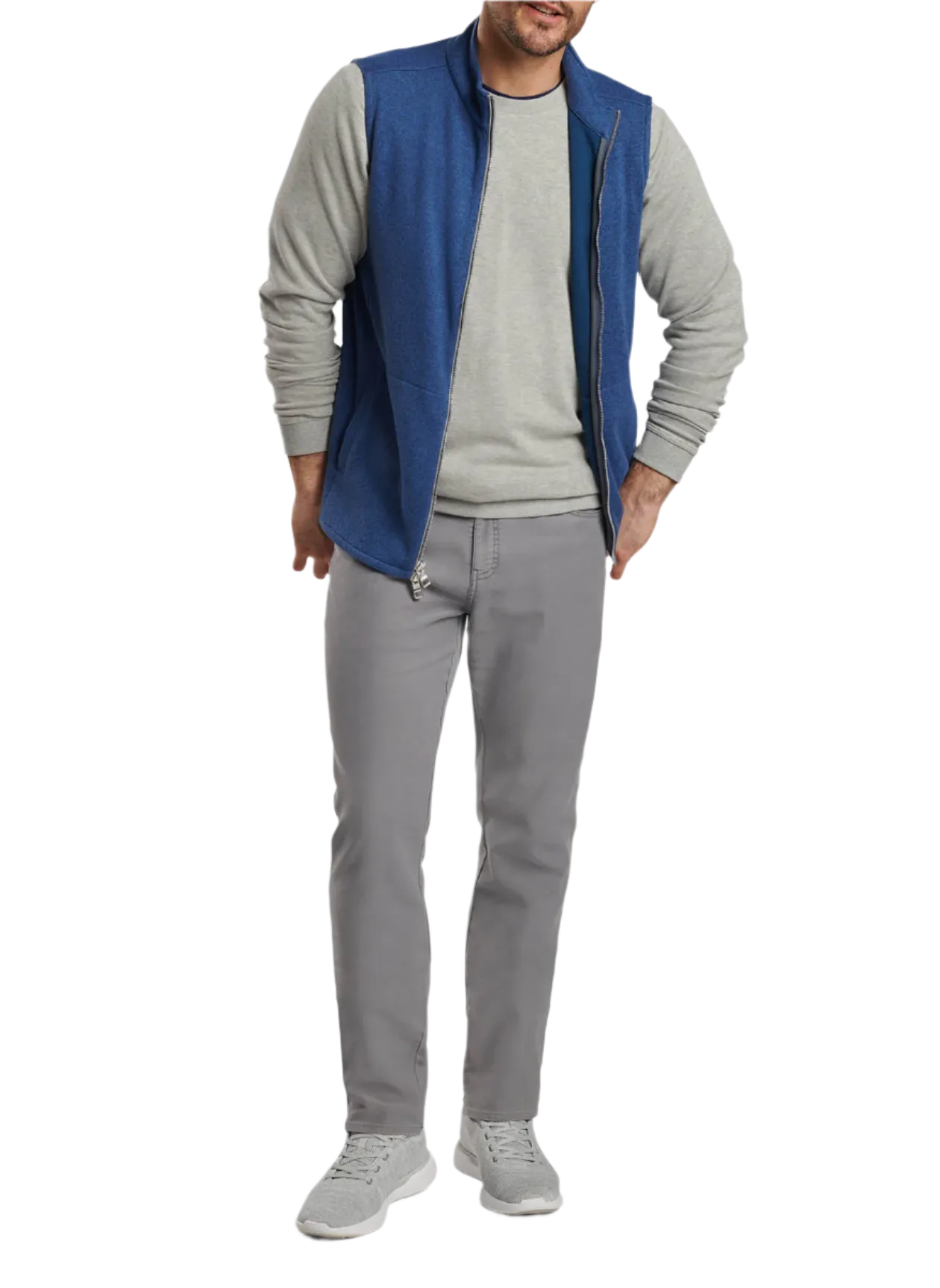 Peter Millar - Men's Crown Sweater Fleece Vest - Ocean Blue
