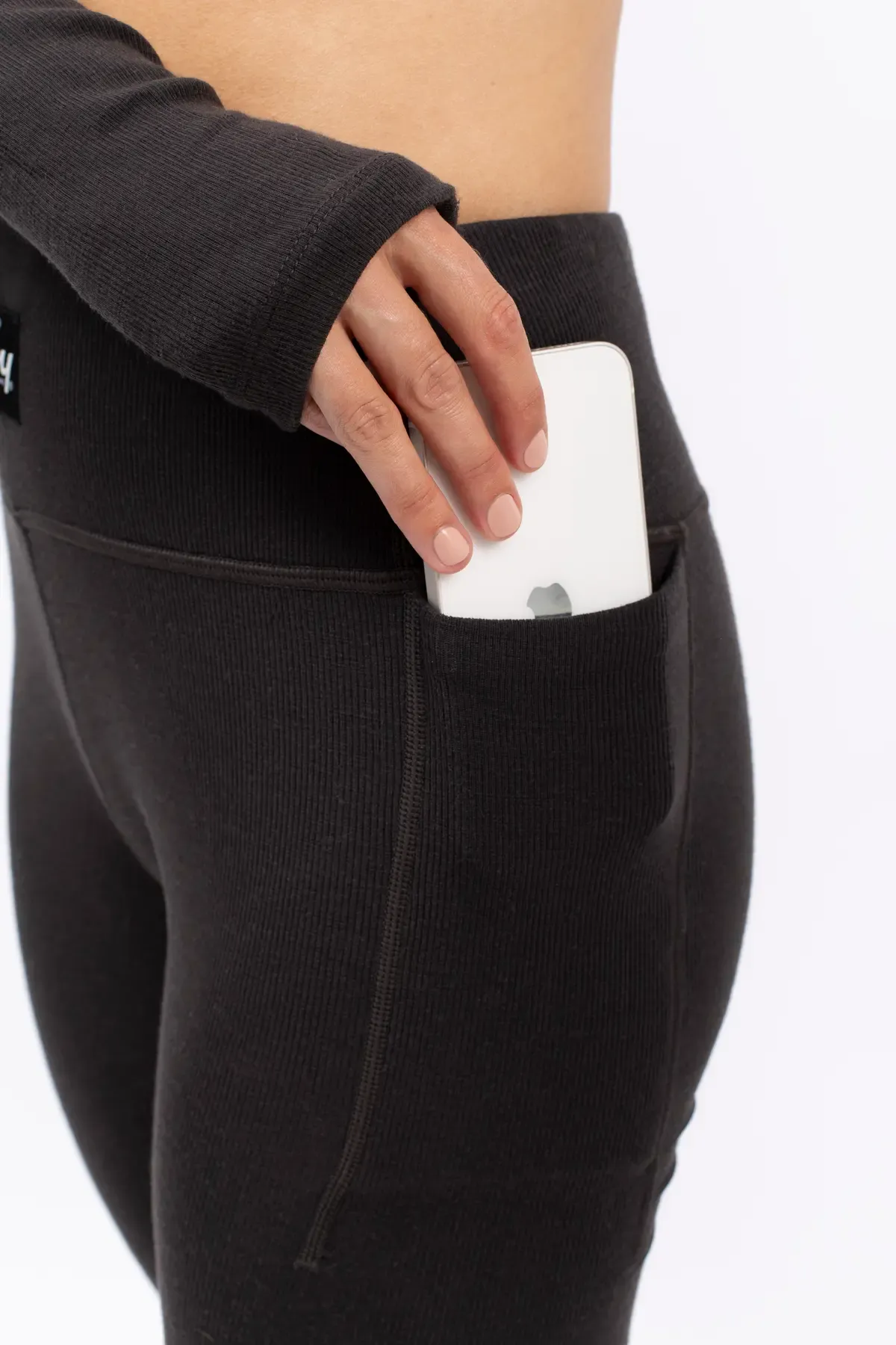 POCKET WOOL RIB TIGHTS