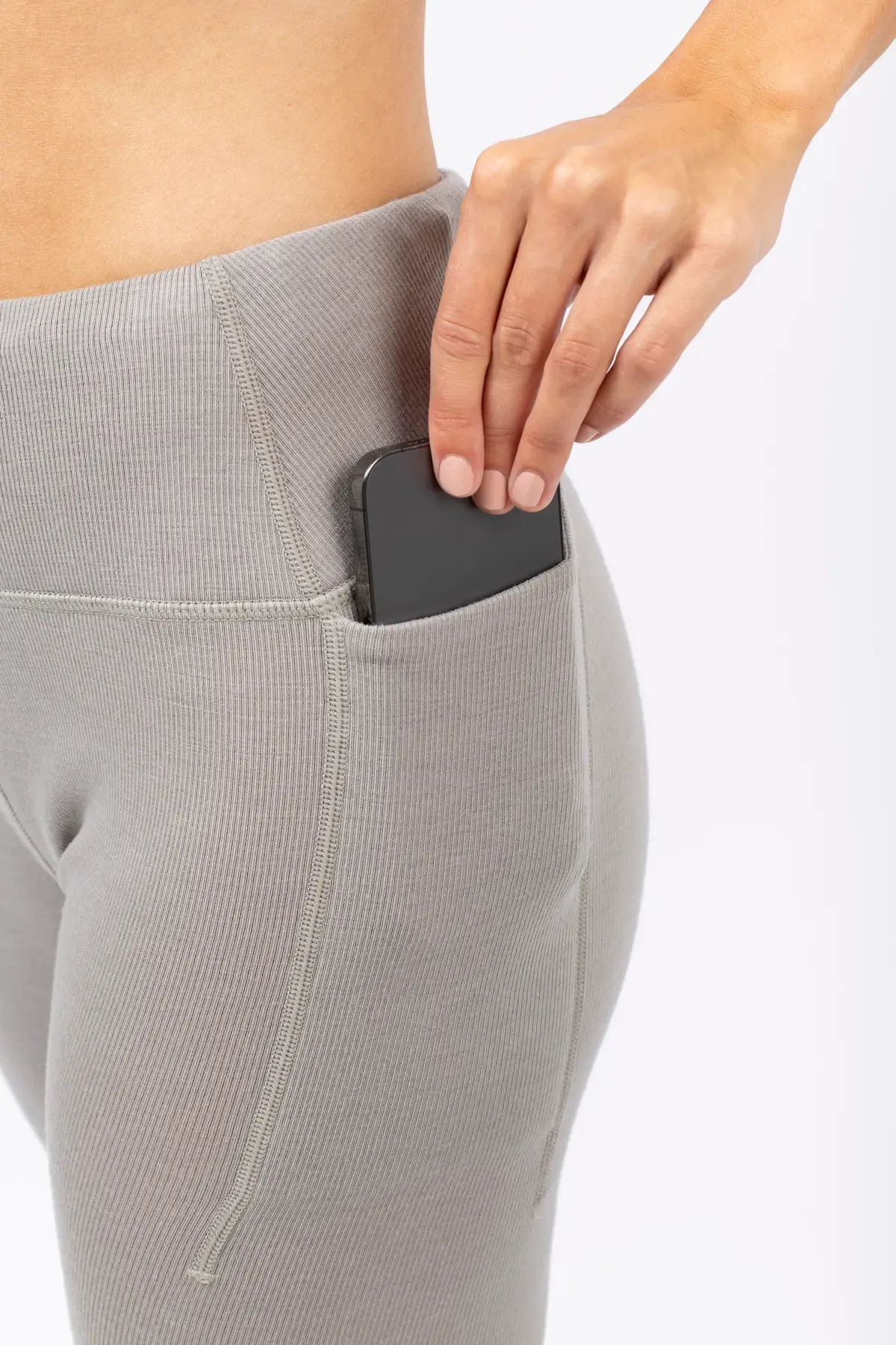 POCKET WOOL RIB TIGHTS