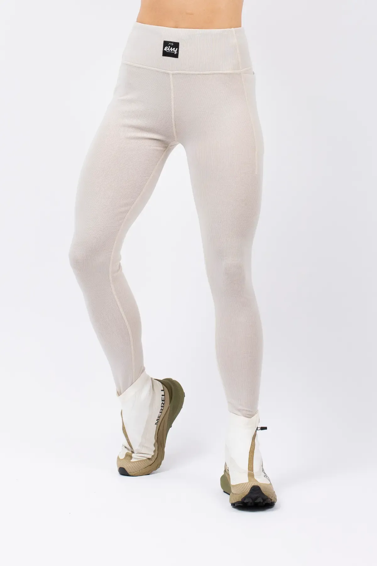 POCKET WOOL RIB TIGHTS