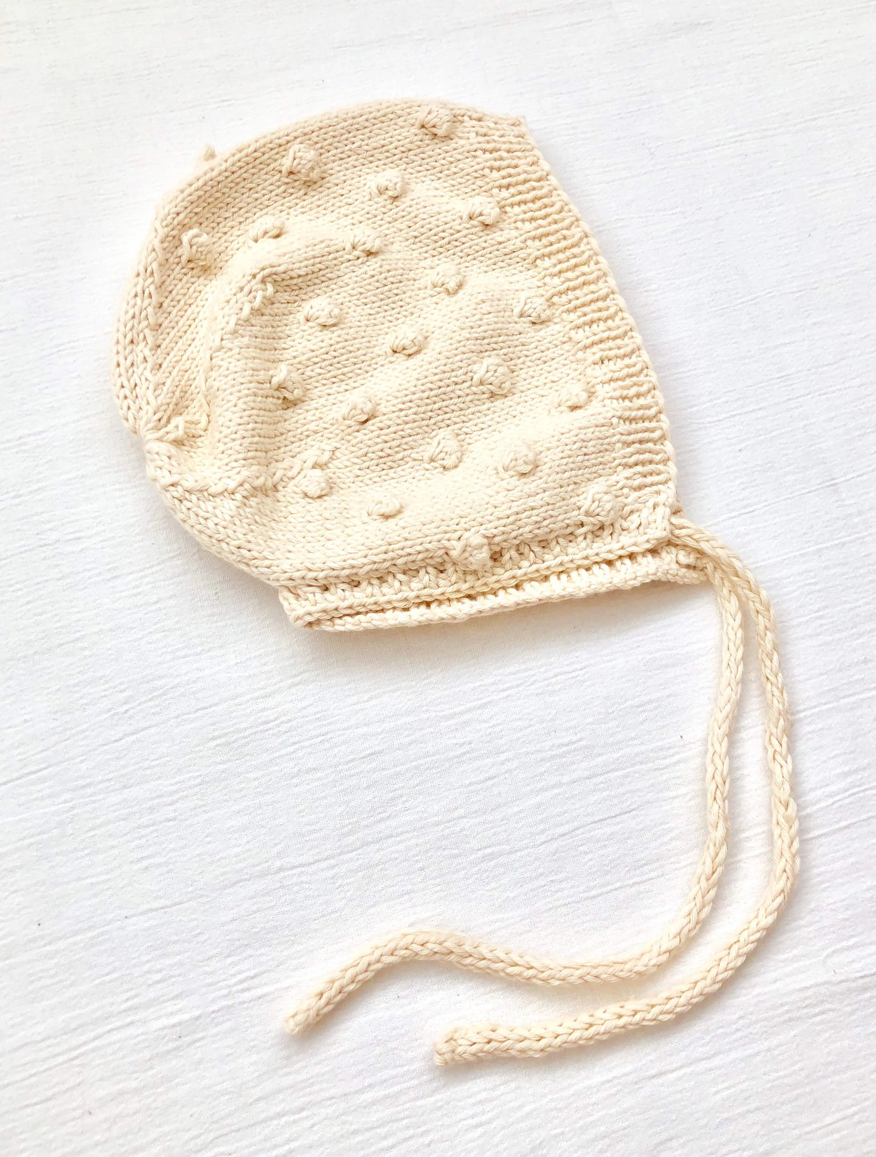 Popcorn Bonnet - Natural
