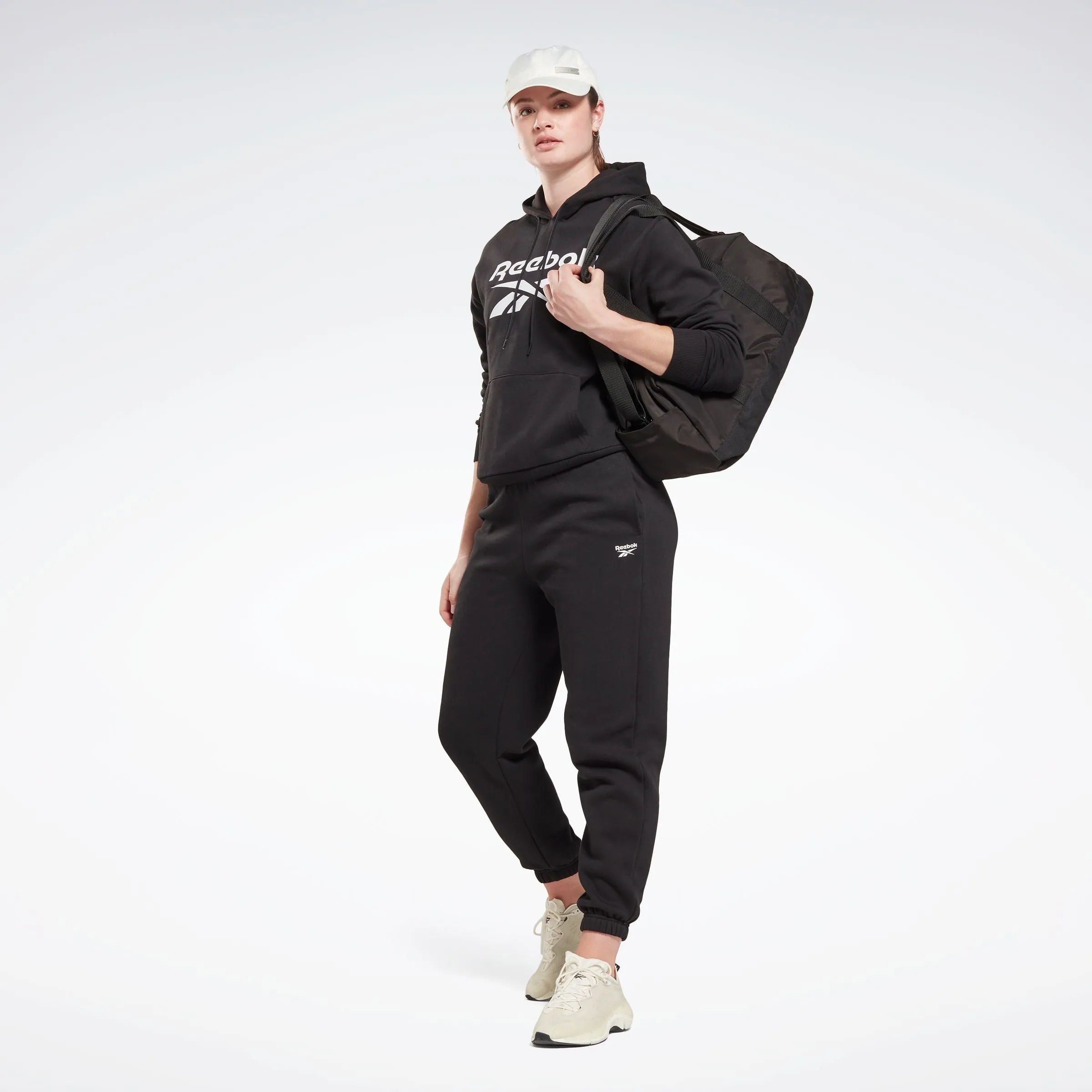 Reebok Identity Big Logo Fleece Hoodie Black