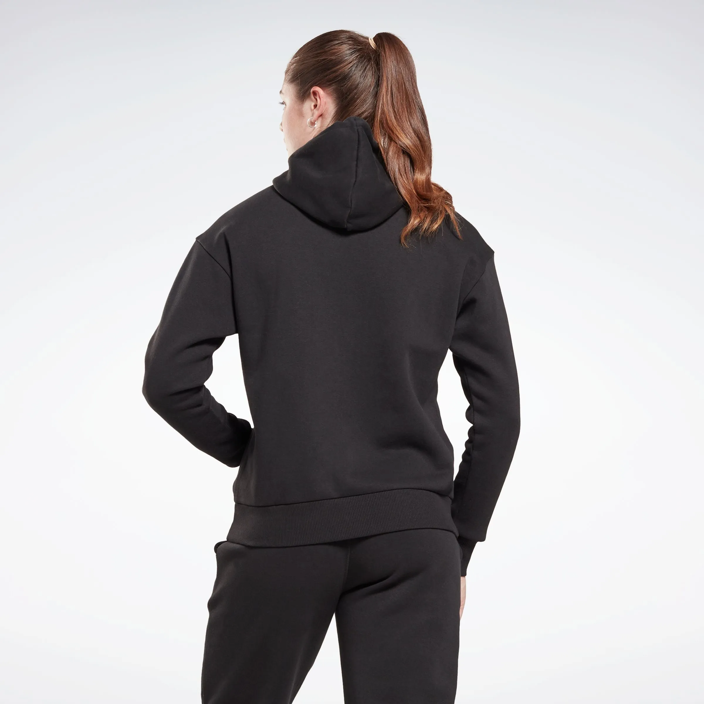 Reebok Identity Big Logo Fleece Hoodie Black