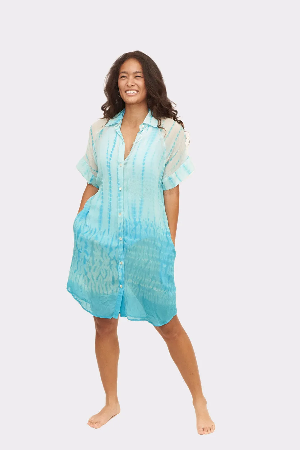 SANTORINI SHIRT DRESS