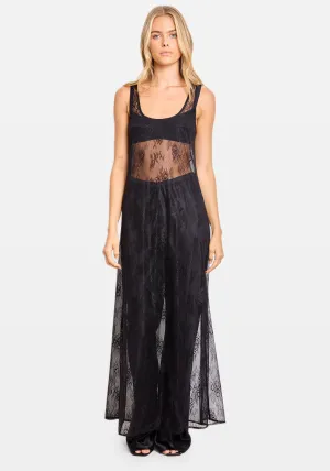 SCOOP NECK MAXI BLACK