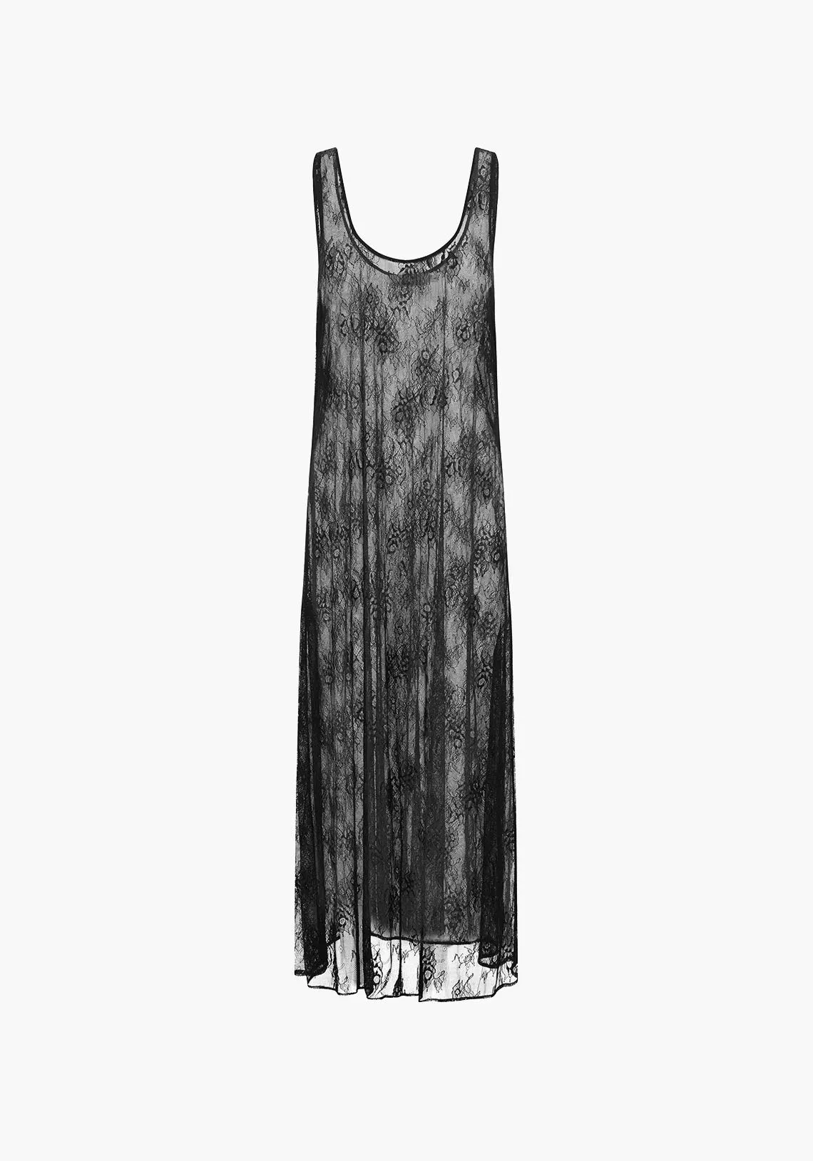SCOOP NECK MAXI BLACK
