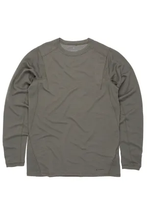 Snow Peak Men's Recycled Pe/Wo Long Sleeved T-Shirt - Olive