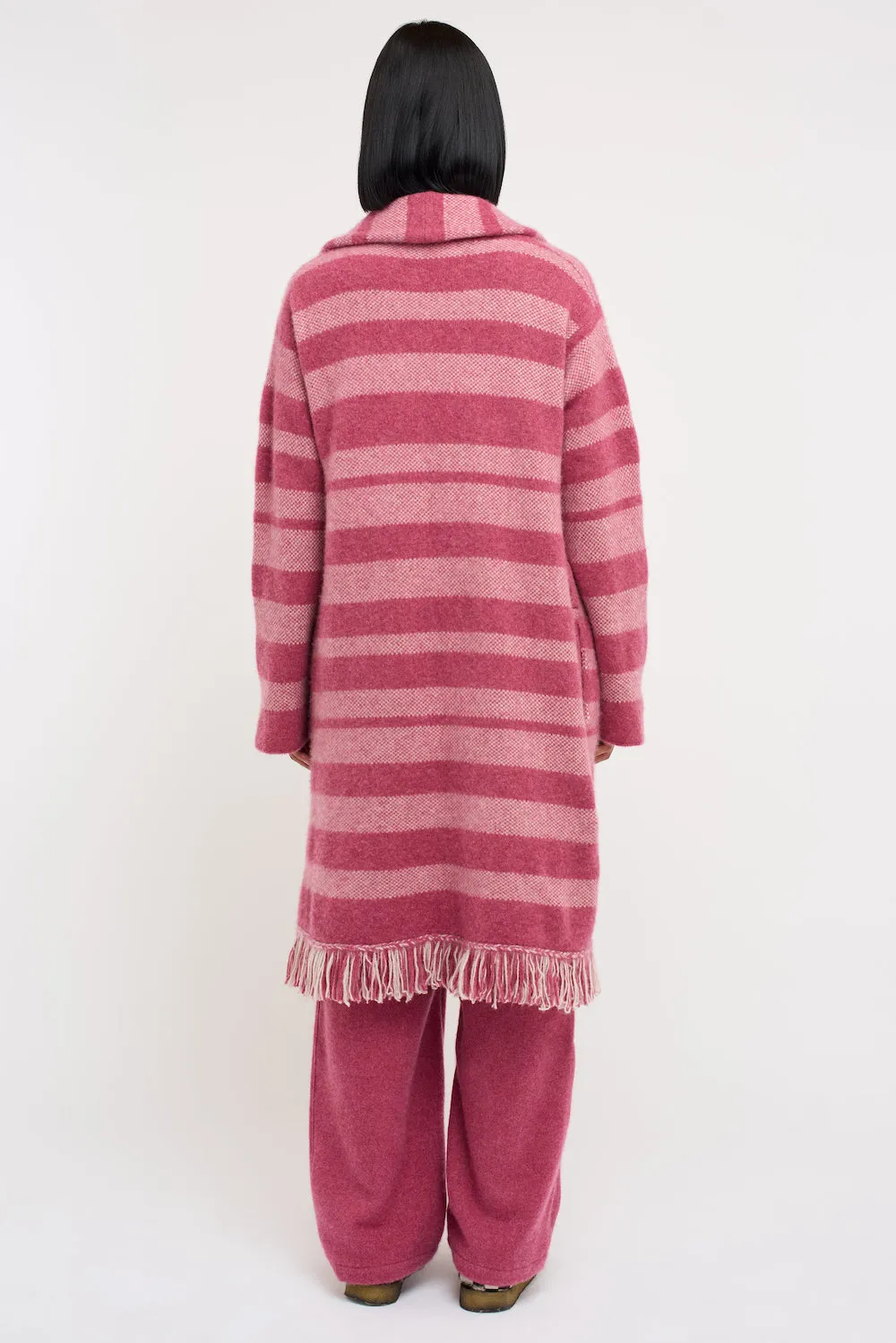 Subway Stripe Women's Fringe Robe