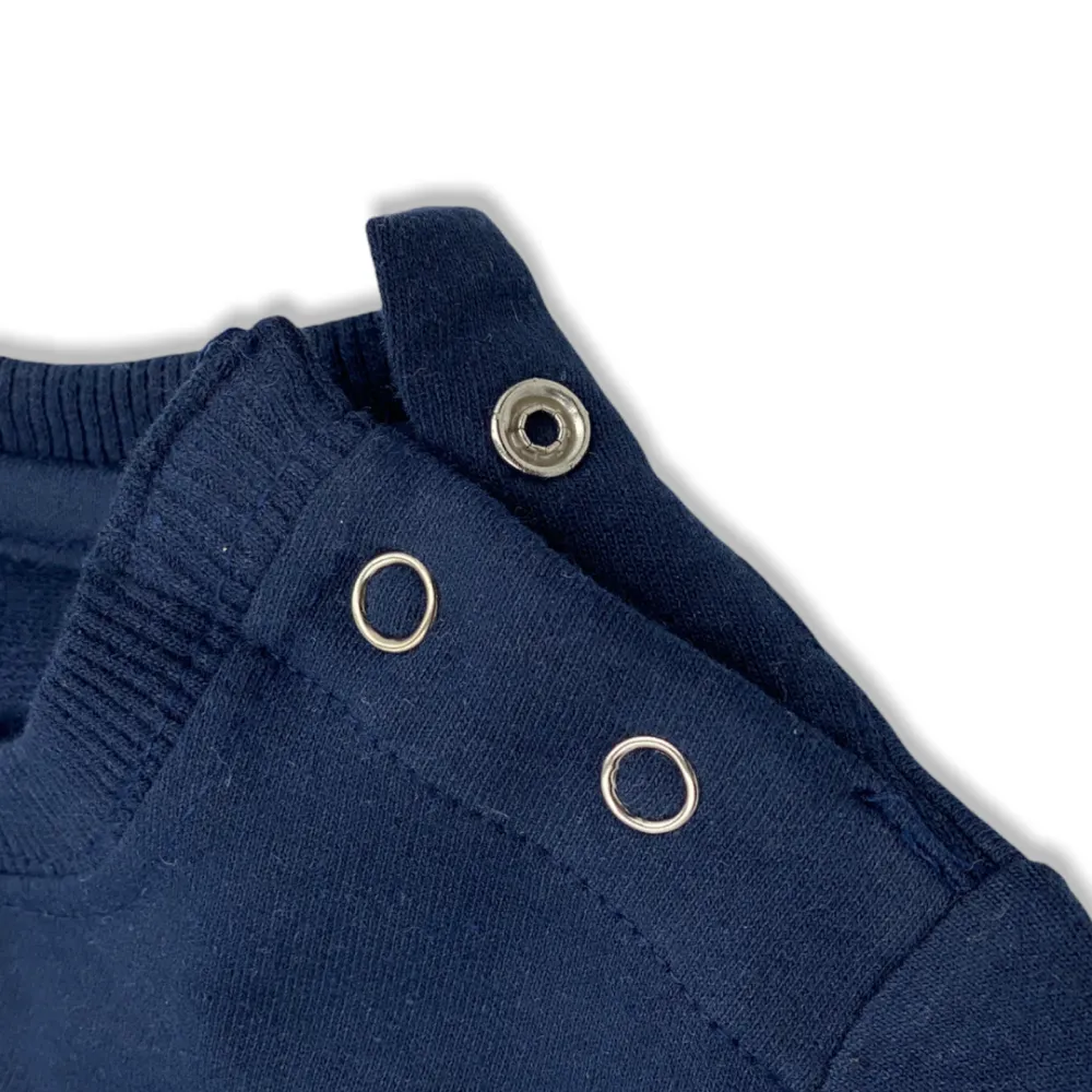 Talking Dog Club Doggy Warmer Solid Sweatshirt for Dogs (Navy Blue)