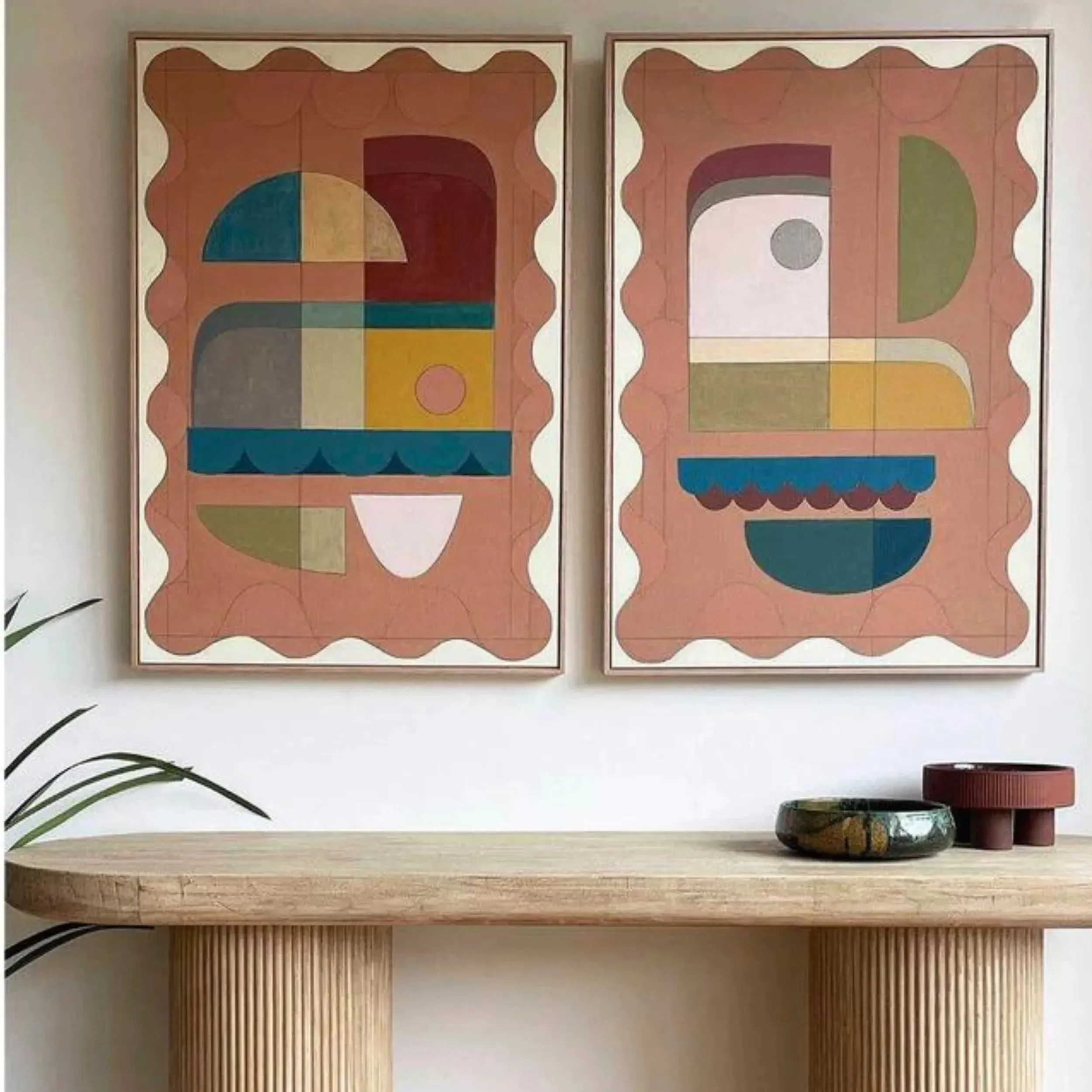 Terracotta Blush One Canvas Print 45cm x 30cm
