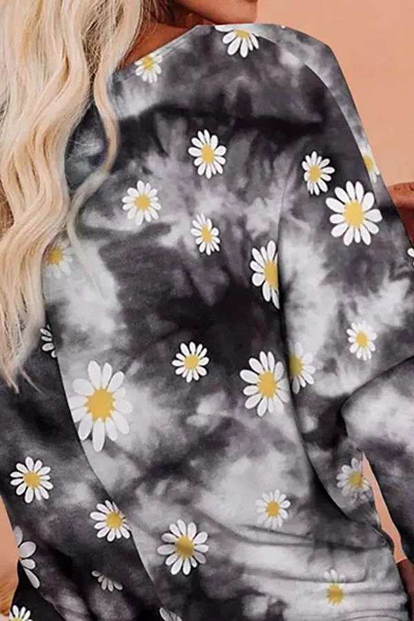 Tie Dye Relaxed Pants Suit