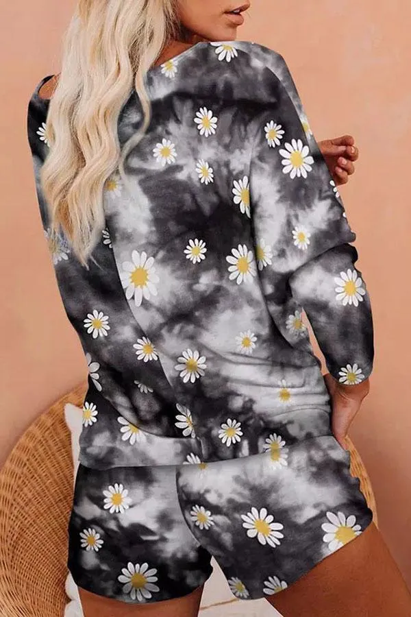 Tie Dye Relaxed Pants Suit
