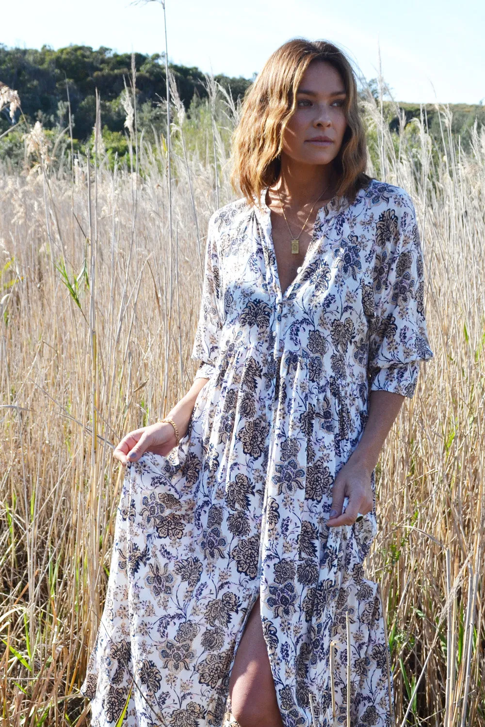Tuscany Dress Indian Block Printed Paisley