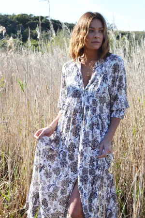 Tuscany Dress Indian Block Printed Paisley