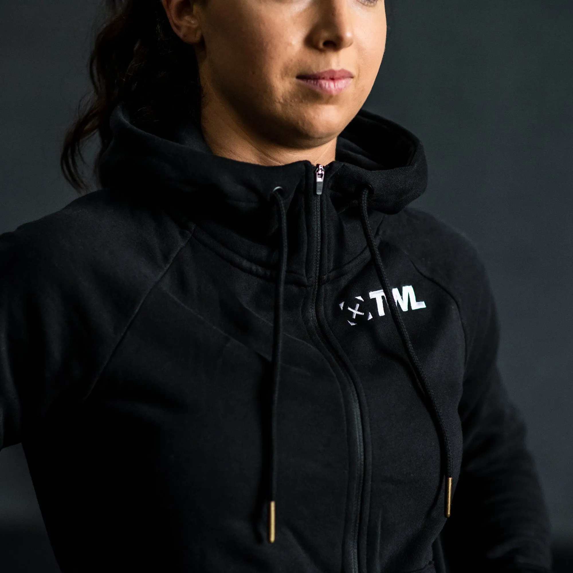TWL - WOMENS APACHE 2.0 ZIP THROUGH HOODIE - BLACK